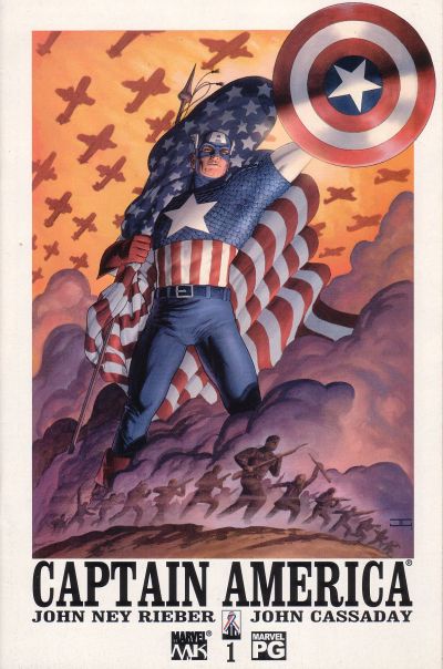 Cover for Captain America (Marvel, 2002 series) #1 [Direct Edition]