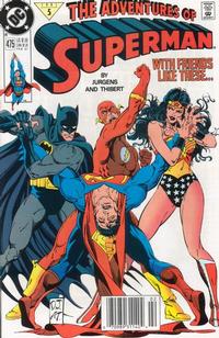 Cover for Adventures of Superman (DC, 1987 series) #475 [Newsstand]