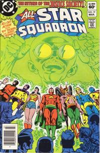 Cover for All-Star Squadron (DC, 1981 series) #19 [Newsstand]