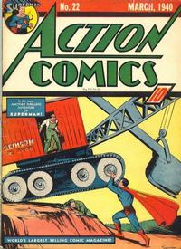 Cover Thumbnail for Action Comics (DC, 1938 series) #22