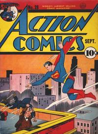 Cover for Action Comics (DC, 1938 series) #28 [Canadian]