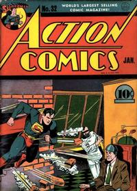 Cover Thumbnail for Action Comics (DC, 1938 series) #32 [Without Canadian Price]