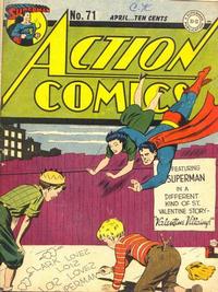 Cover Thumbnail for Action Comics (DC, 1938 series) #71