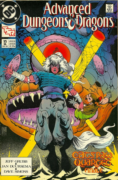 Cover for Advanced Dungeons & Dragons Comic Book (DC, 1988 series) #12 [Direct]