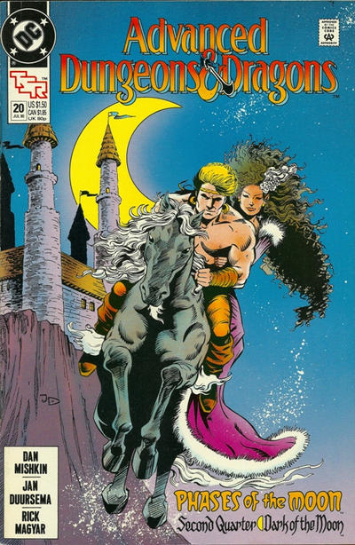Cover for Advanced Dungeons & Dragons Comic Book (DC, 1988 series) #20 [Direct]