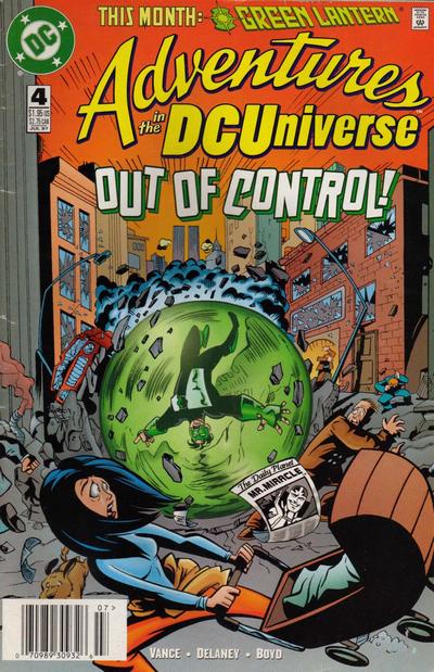 Cover for Adventures in the DC Universe (DC, 1997 series) #4 [Newsstand]