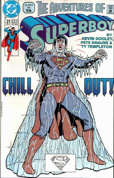 Cover for The Adventures of Superboy (DC, 1991 series) #21 [Direct]