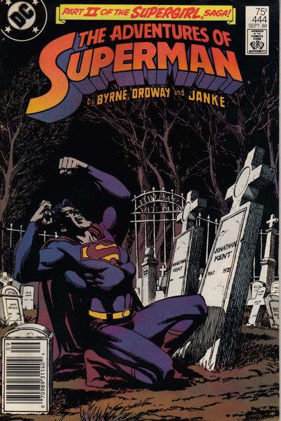 Cover for Adventures of Superman (DC, 1987 series) #444 [Newsstand]
