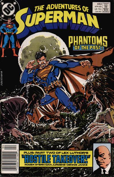 Cover for Adventures of Superman (DC, 1987 series) #453 [Newsstand]
