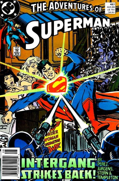 Cover for Adventures of Superman (DC, 1987 series) #457 [Newsstand]