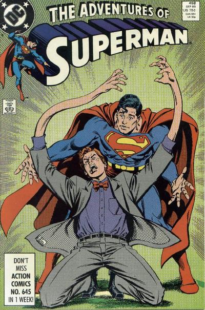Cover for Adventures of Superman (DC, 1987 series) #458 [Direct]