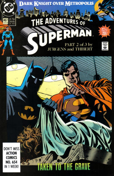 Cover for Adventures of Superman (DC, 1987 series) #467 [Direct]