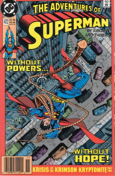 Cover for Adventures of Superman (DC, 1987 series) #472 [Newsstand]