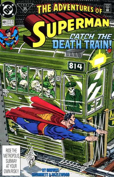 Cover for Adventures of Superman (DC, 1987 series) #481 [Direct]