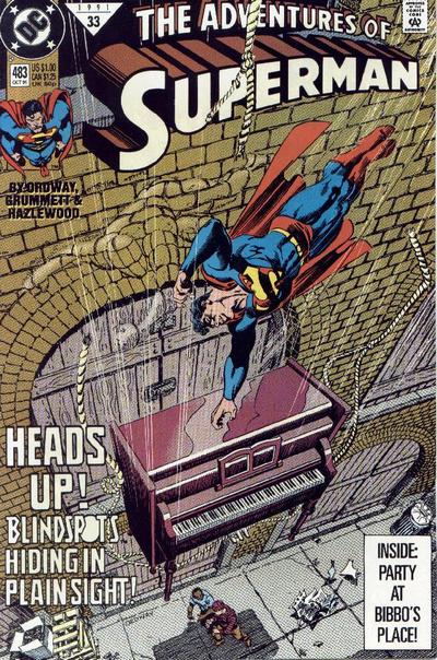 Cover for Adventures of Superman (DC, 1987 series) #483 [Direct]