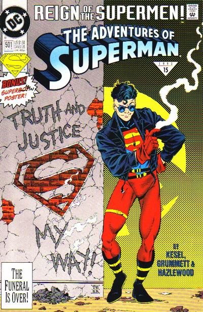 Cover for Adventures of Superman (DC, 1987 series) #501 [Standard Edition - Direct]