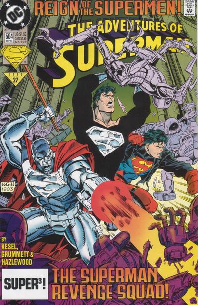 Cover for Adventures of Superman (DC, 1987 series) #504 [Direct]