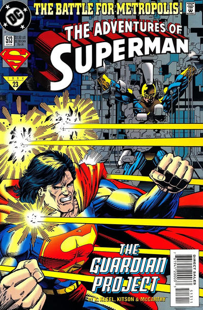 Cover for Adventures of Superman (DC, 1987 series) #513 [Direct Sales]