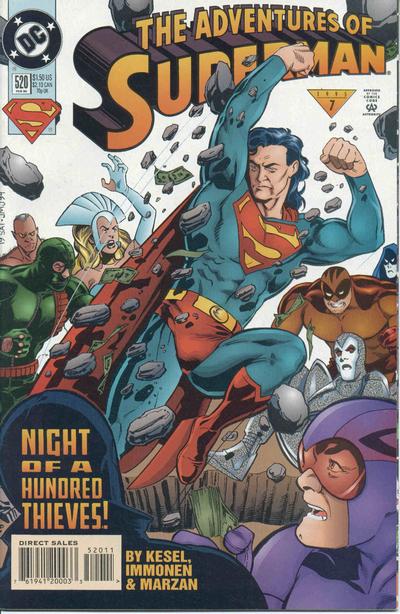 Cover for Adventures of Superman (DC, 1987 series) #520 [Direct Sales]
