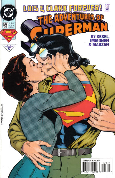 Cover for Adventures of Superman (DC, 1987 series) #525 [Direct Sales]