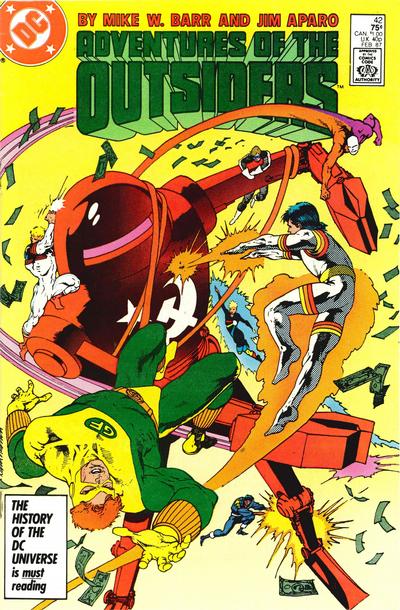 Cover for Adventures of the Outsiders (DC, 1986 series) #42 [Direct]