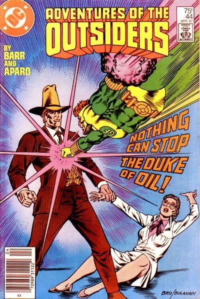 Cover for Adventures of the Outsiders (DC, 1986 series) #44 [Newsstand]
