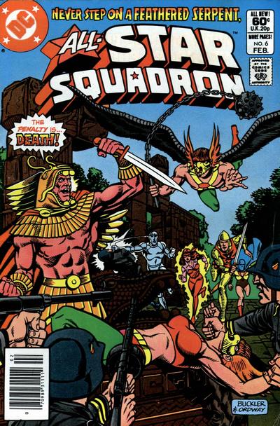 Cover for All-Star Squadron (DC, 1981 series) #6 [Newsstand]