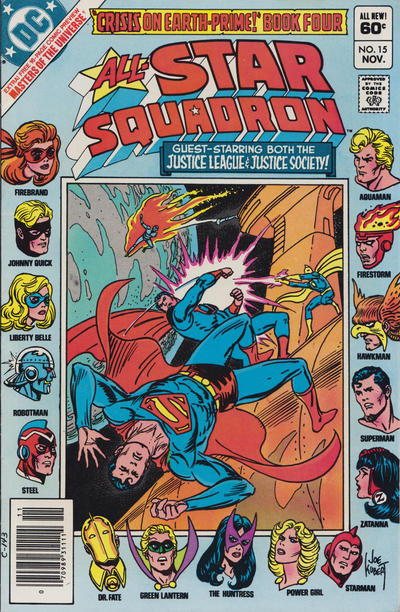 Cover for All-Star Squadron (DC, 1981 series) #15 [Newsstand]