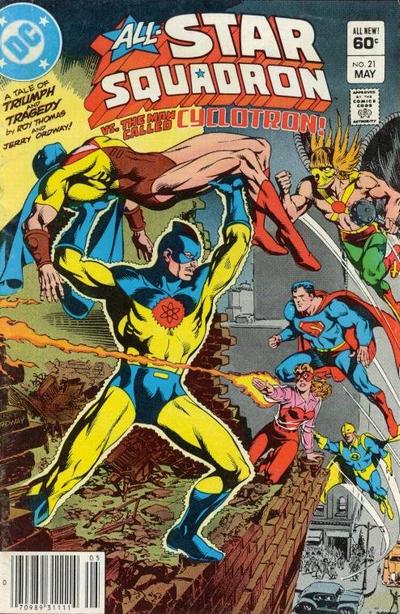 Cover for All-Star Squadron (DC, 1981 series) #21 [Newsstand]