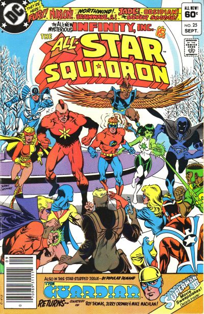 Cover for All-Star Squadron (DC, 1981 series) #25 [Newsstand]