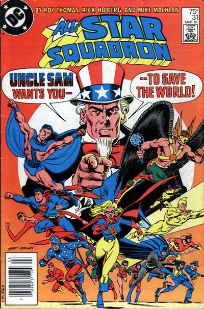 Cover for All-Star Squadron (DC, 1981 series) #31 [Newsstand]