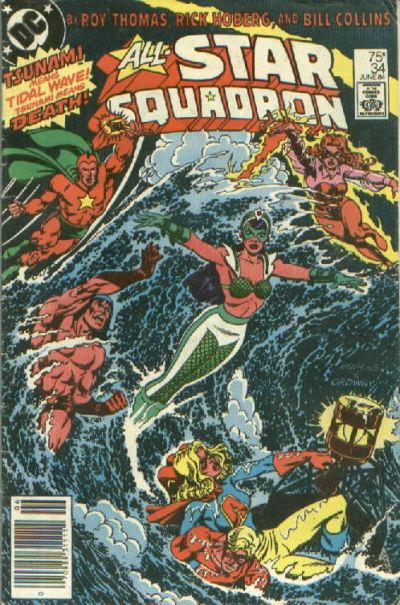Cover for All-Star Squadron (DC, 1981 series) #34 [Newsstand]