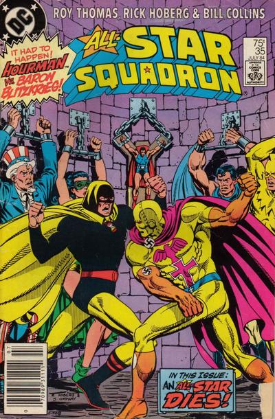 Cover for All-Star Squadron (DC, 1981 series) #35 [Newsstand]