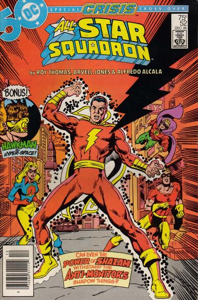 Cover for All-Star Squadron (DC, 1981 series) #52 [Newsstand]