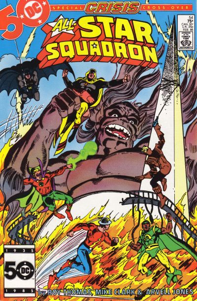 Cover for All-Star Squadron (DC, 1981 series) #54 [Direct]