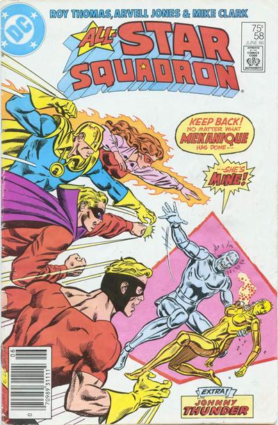 Cover for All-Star Squadron (DC, 1981 series) #58 [Newsstand]