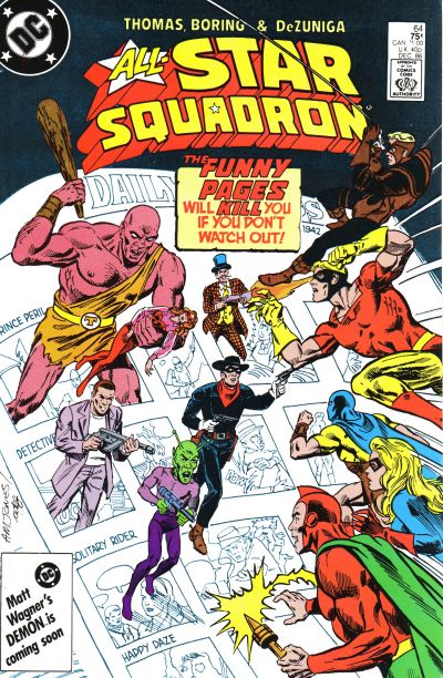Cover for All-Star Squadron (DC, 1981 series) #64 [Direct]