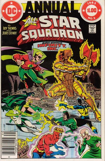 Cover for All-Star Squadron Annual (DC, 1982 series) #2 [Newsstand]