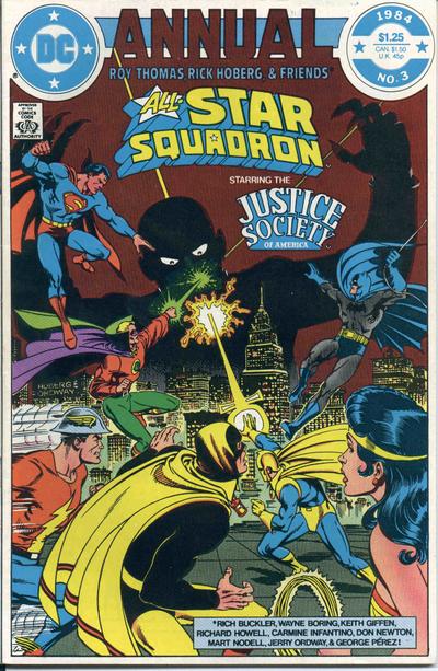 Cover for All-Star Squadron Annual (DC, 1982 series) #3 [Direct]