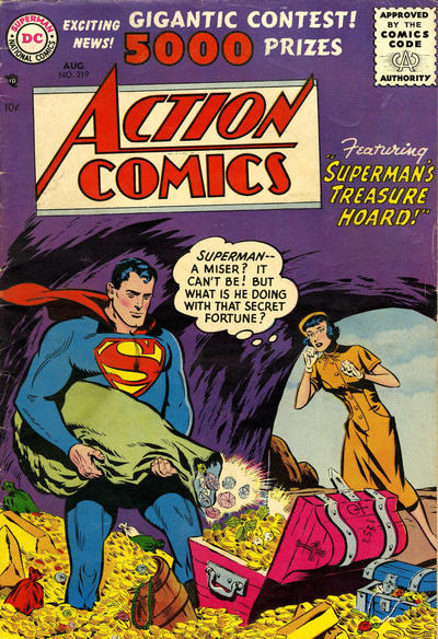 Cover for Action Comics (DC, 1938 series) #219