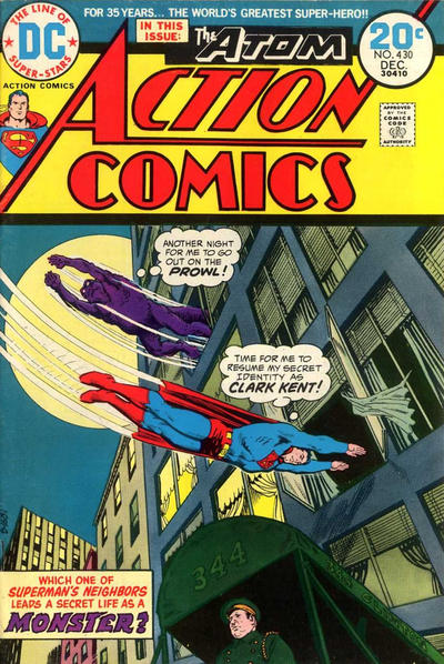 Cover for Action Comics (DC, 1938 series) #430