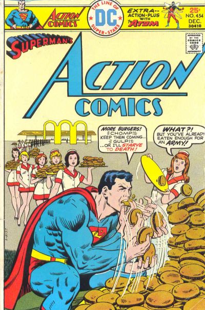Cover for Action Comics (DC, 1938 series) #454