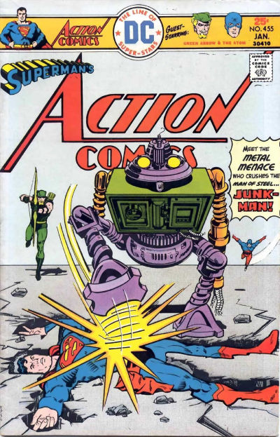 Cover for Action Comics (DC, 1938 series) #455