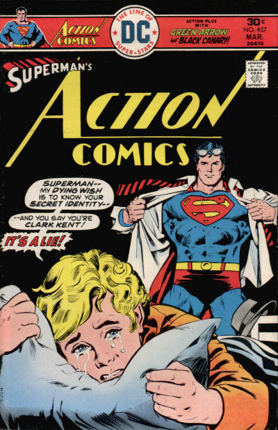 Cover for Action Comics (DC, 1938 series) #457