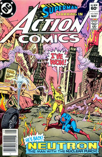 Cover Thumbnail for Action Comics (DC, 1938 series) #543 [Newsstand]