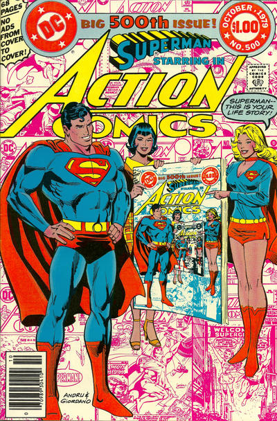 Cover for Action Comics (DC, 1938 series) #500