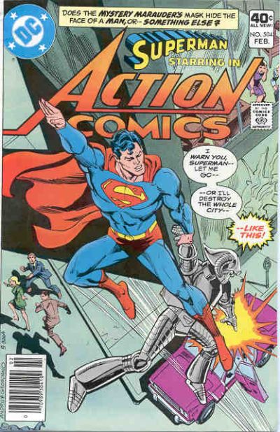 Cover for Action Comics (DC, 1938 series) #504