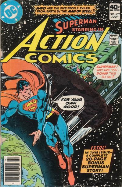 Cover for Action Comics (DC, 1938 series) #509