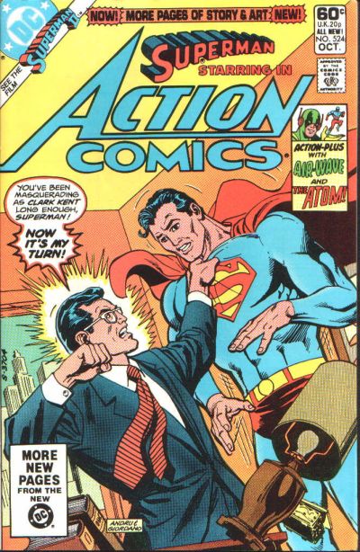 Cover for Action Comics (DC, 1938 series) #524 [Direct]