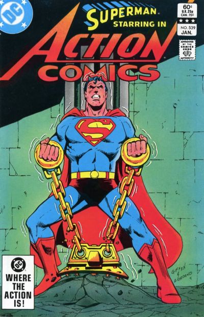 Cover for Action Comics (DC, 1938 series) #539 [Direct]